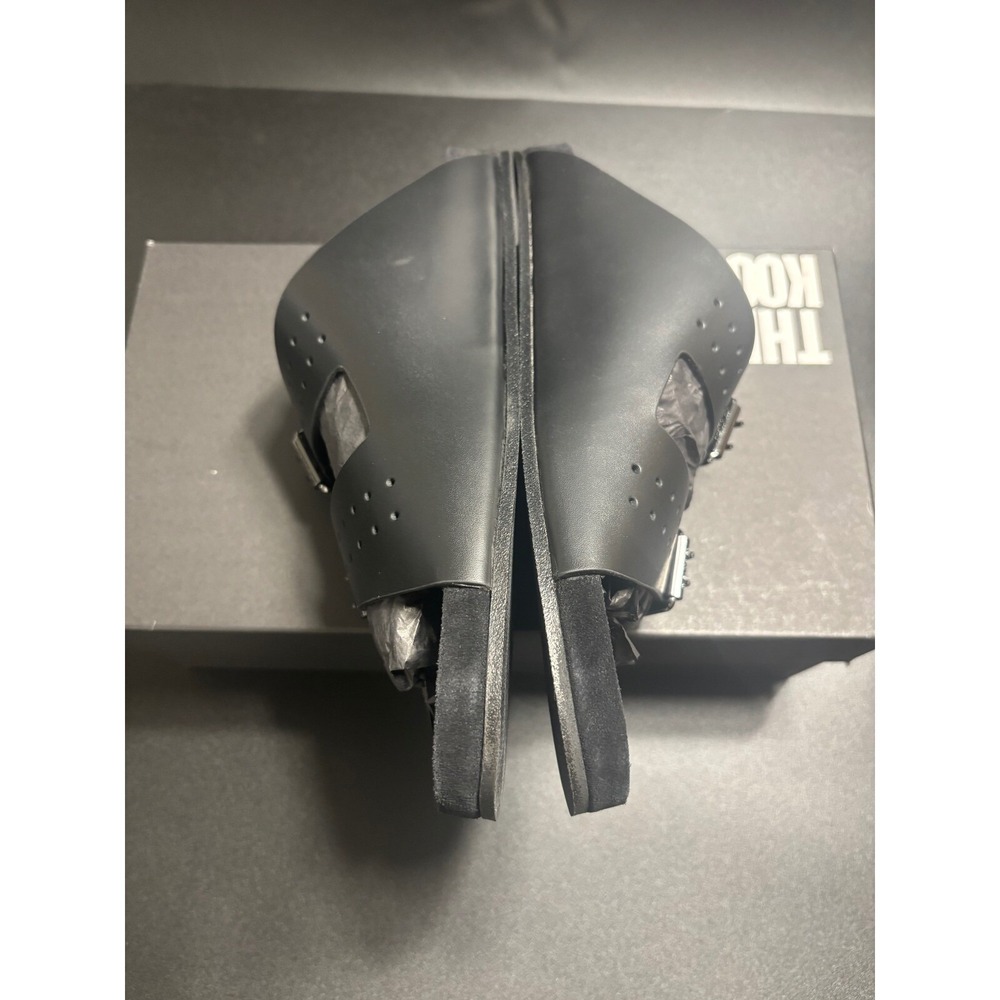 The Kooples NEW Slides Sandals Buckle Accents Black FR 41/U10 - Picture 3 of 9